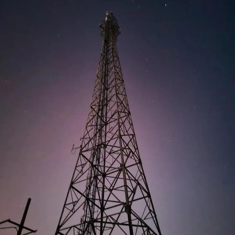 Torre per telecomunicazioni in acciaio ad angolo galvanizzato